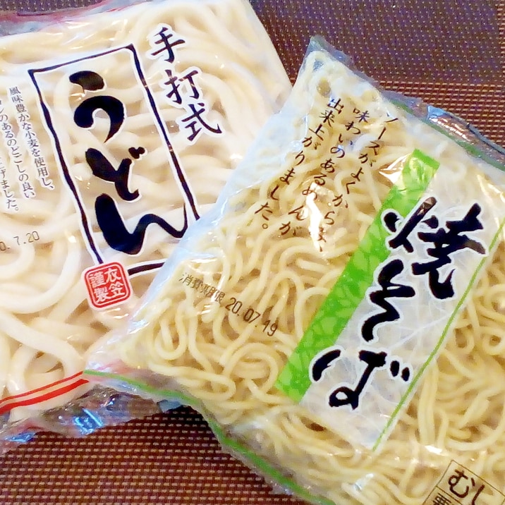 ストック出来て便利♡うどん、焼きそばの冷凍保存